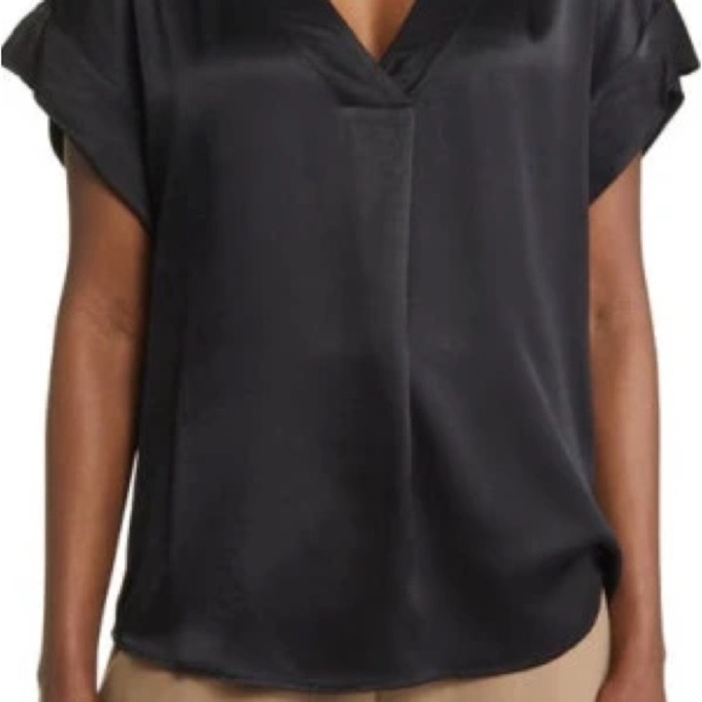 Rails Nala Black Satin Blouse - XL